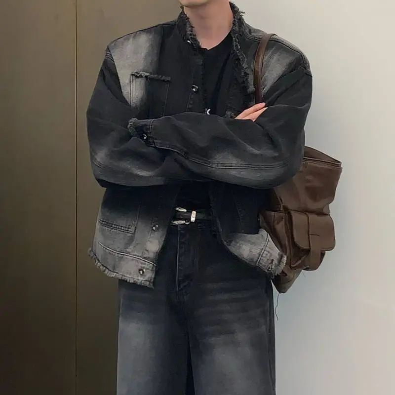 Fashionable Simple Denim Jacket-4