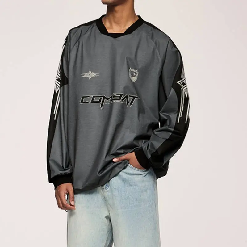 Fashionable Loose Long Sleeve T Shirt-2