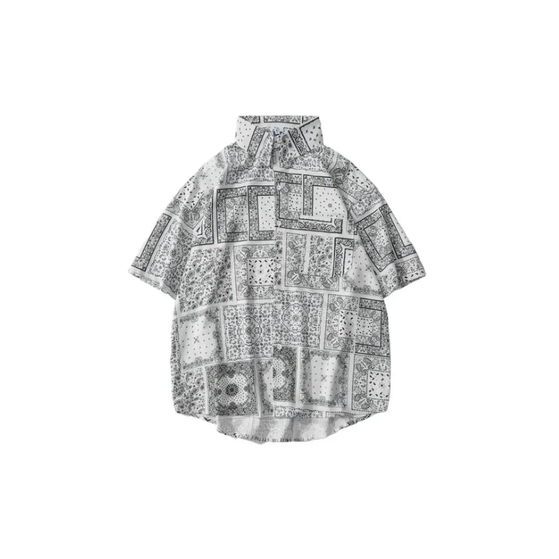 Retro West Coast Cashew Flower Shirt-2