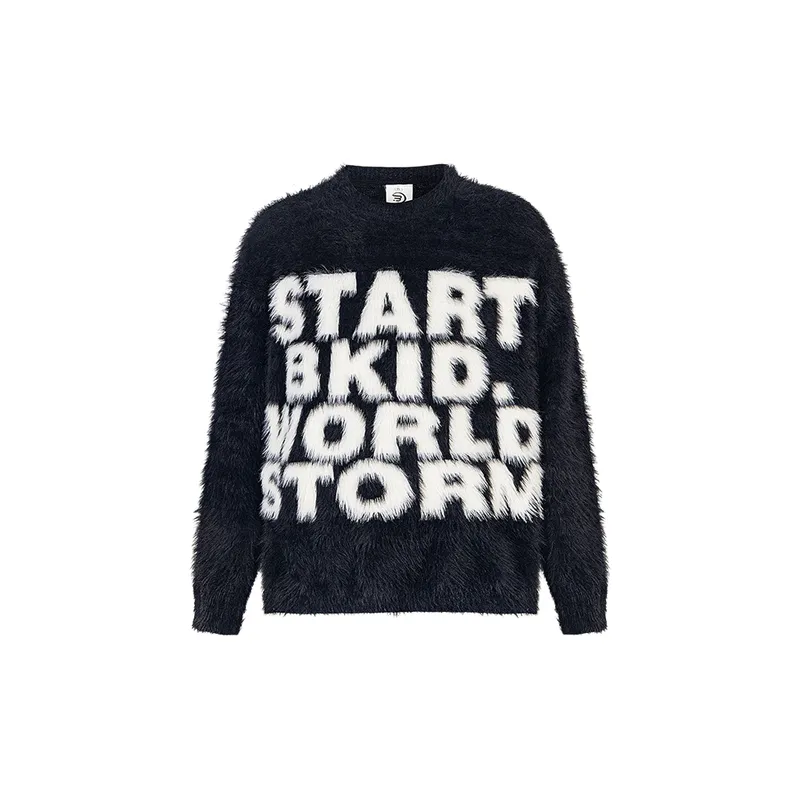 Casual Loose Blended Synthetic Fabrics Sweater-2