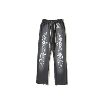 Retro Fire Cotton Sports Pants