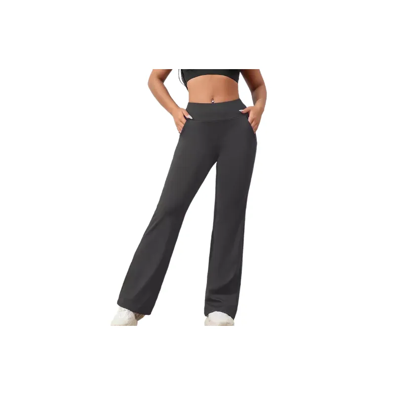 Simple Loose Polyester Casual Pants Women-5