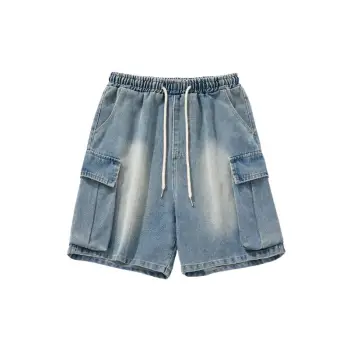 Loose Sporty Denim Shorts