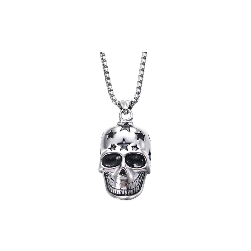 Stainless Steel Skull Necklace-2