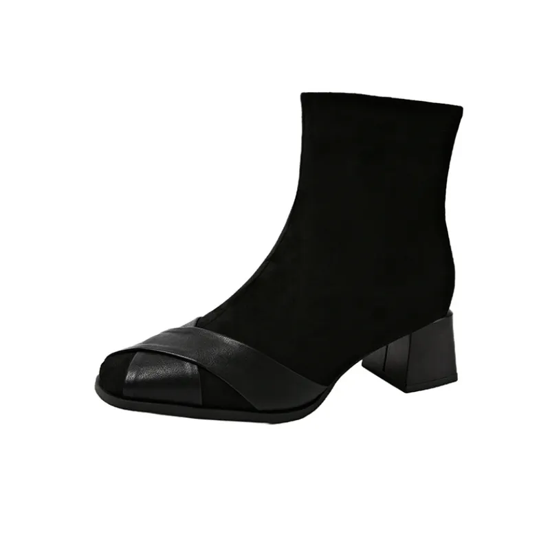 Fashionable Funky Ankle Boots-0