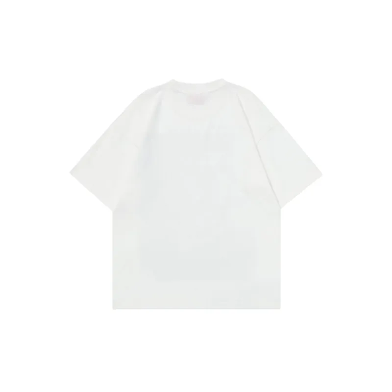 Loose Hong Kong Style Short Sleeve T Shirt-1