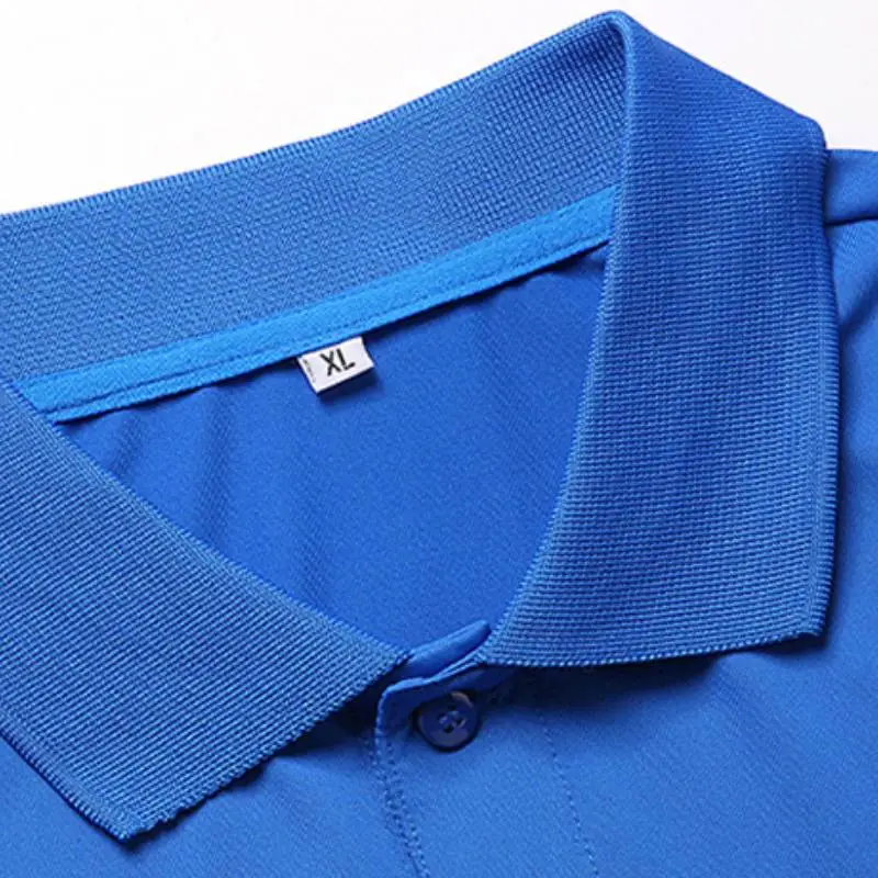 Casual Plain Blended Synthetic Fabrics Polo-5