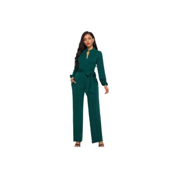 Simple Plain Venetian Jumpsuit Women