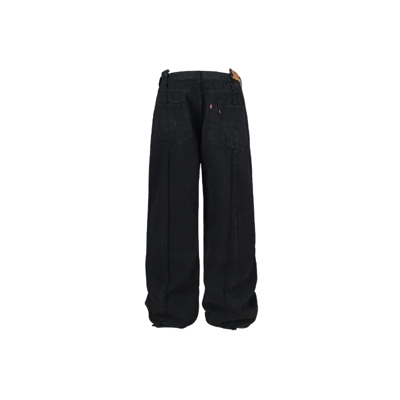 Casual Straight Leg Jeans-1