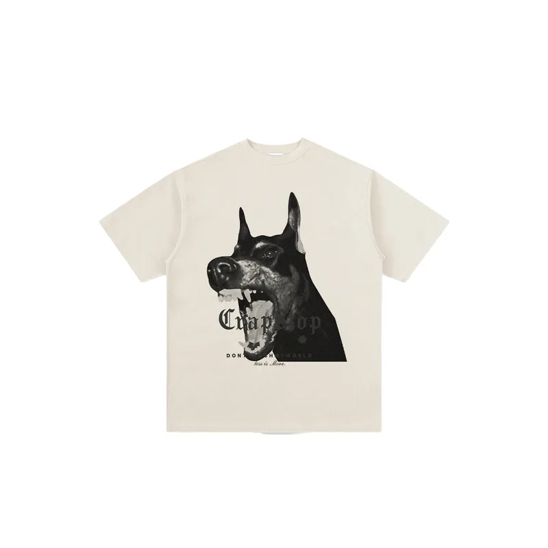 Doberman Print Trendy T Shirt-5