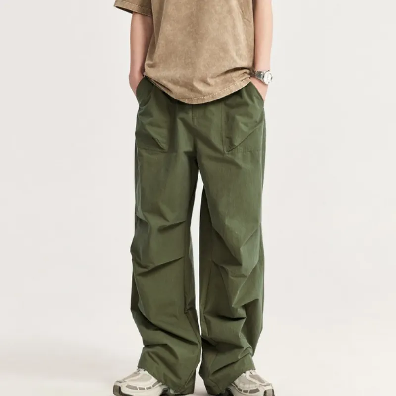 Fashion Washed Cotton Casual Pants-9