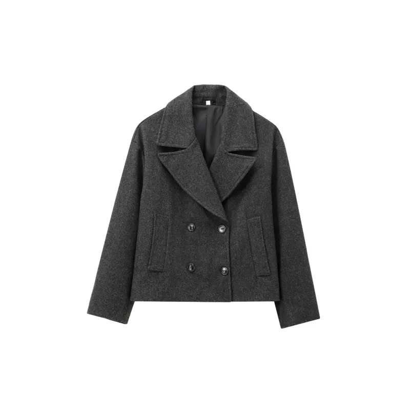 Simple Basics Wool Coat Women-0