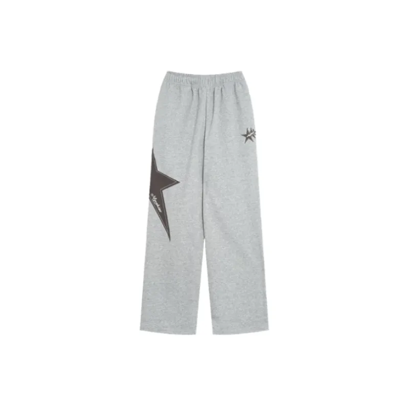 Retro Casual Knit Sweatpants-1
