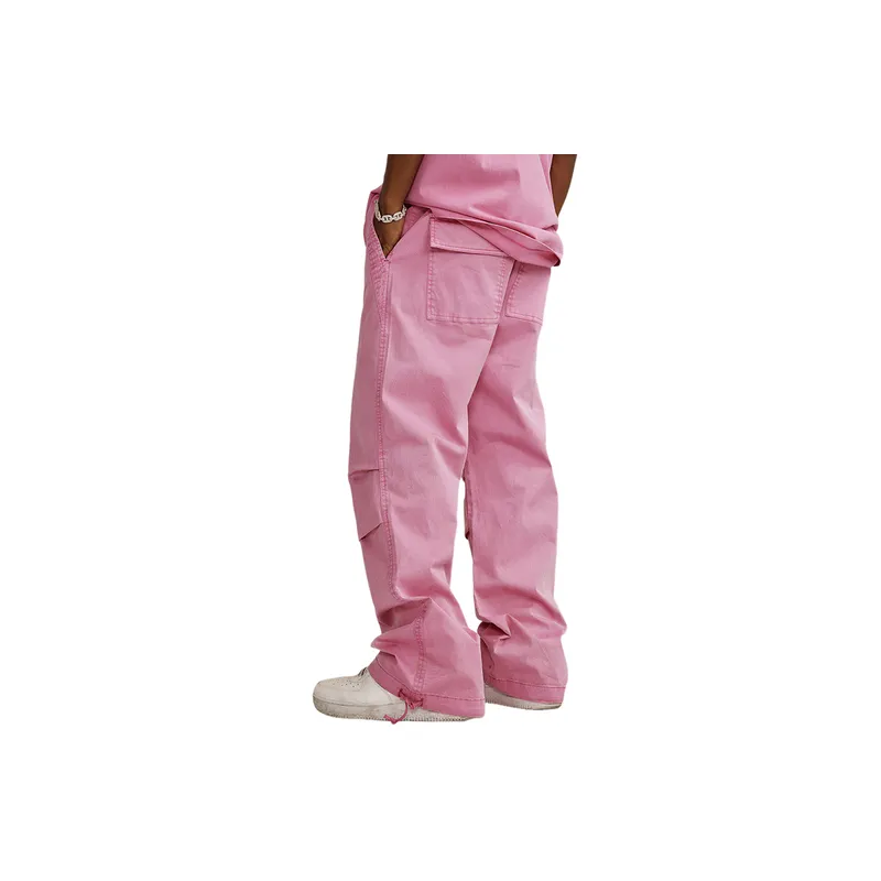 Retro Washed Cotton Casual Pants-4
