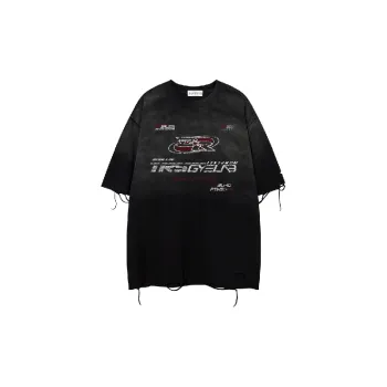 Retro Casual Cotton Blended Fabric T Shirt Unisex
