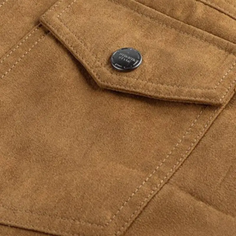 Casual Long Sleeve Corduroy Jacket-7