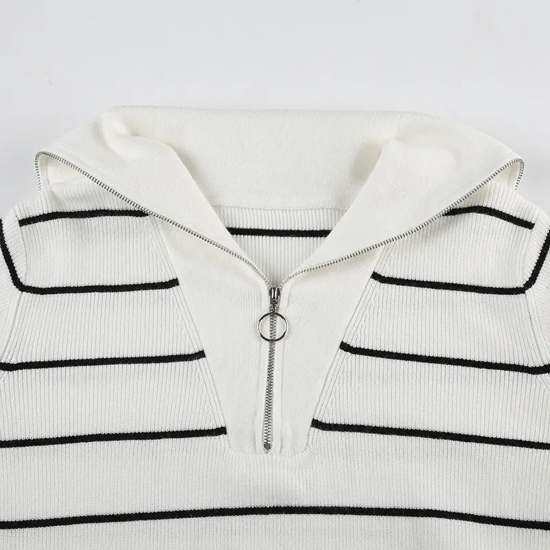 Fashionable Loose Long Sleeve Sweater Women-4