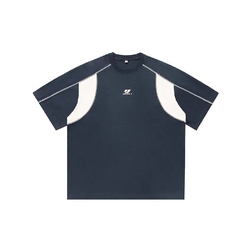 Retro Embroidery 100% Cotton T Shirt