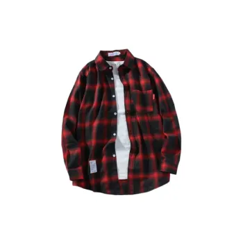 Ins Plaid Loose Chic Long Sleeve Shirt