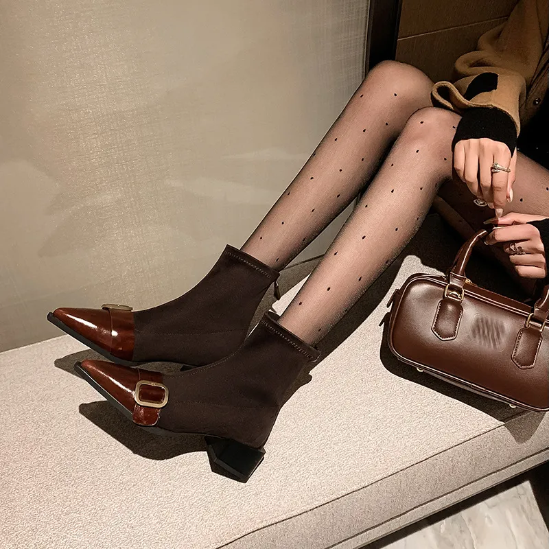 Fashion Zipper Ankle Boots-5