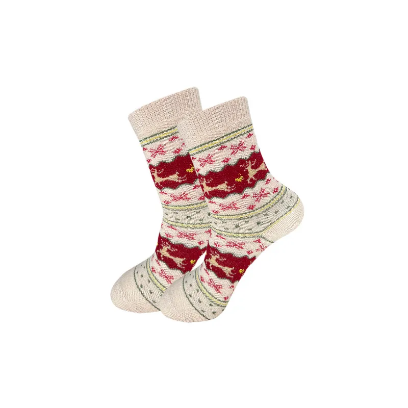 Casual Warm Polyester Cotton Mid Calf Sock-1