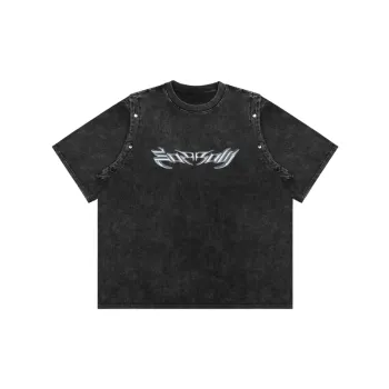 Loose Letter 100% Cotton T Shirt