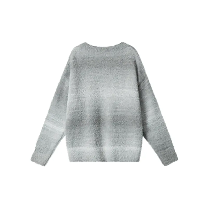 Contrast Color Striped Polyester Sweater Women-7
