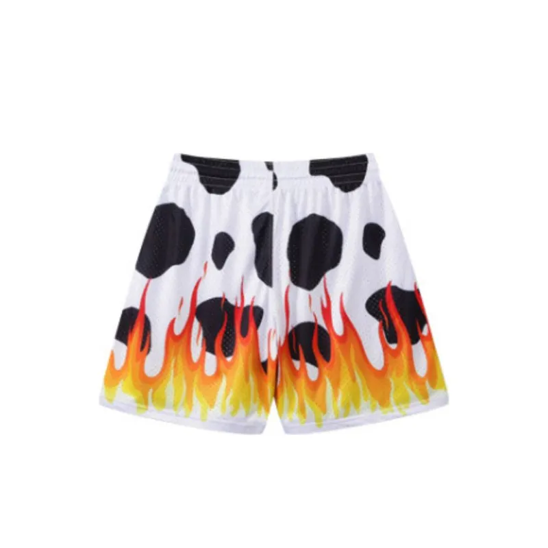 Graffiti Athleisure Retro Mesh Pants-3