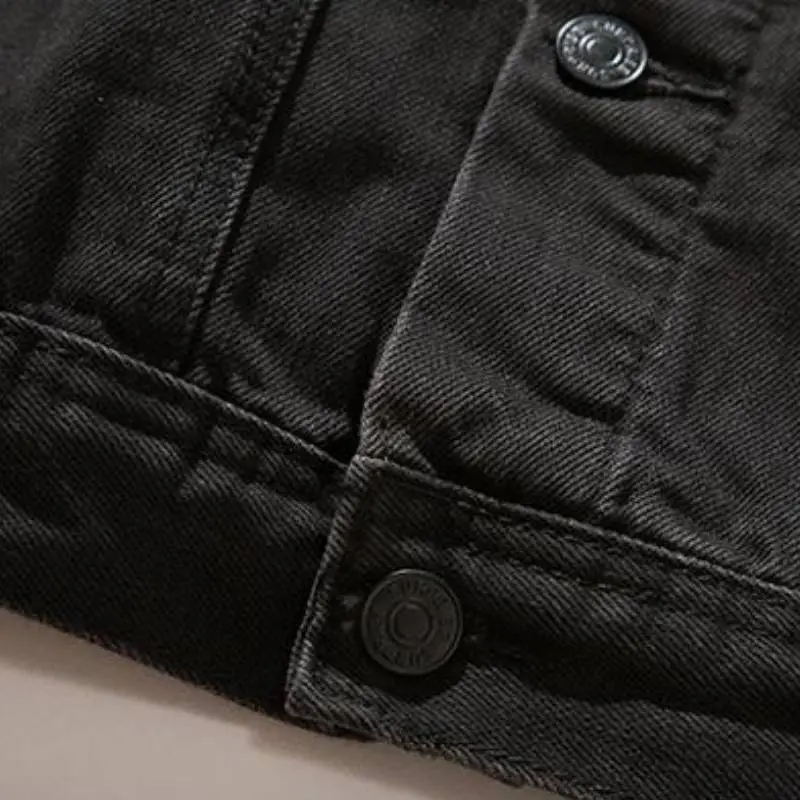Simple Washed Denim Jacket-2