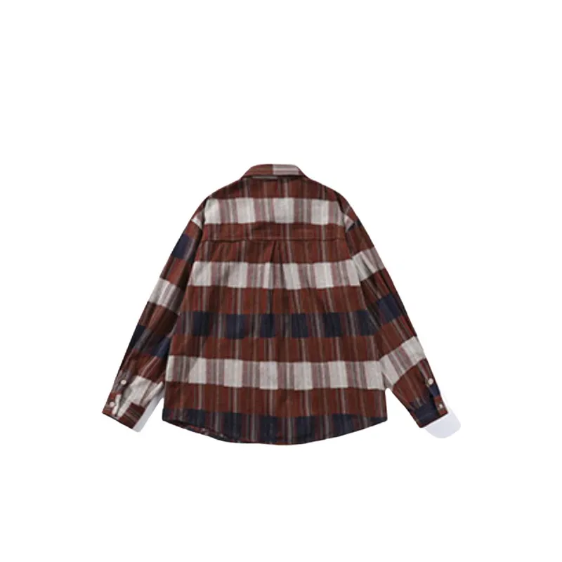 Color Line Plaid Shirt-3