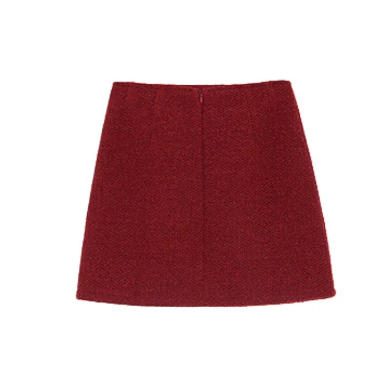 Elegant Loose Polyester Casual Skirt Women-1