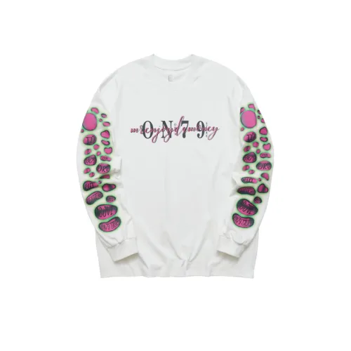 Fashion Brand Letter Large Printed Long-sleeved Round Neck T-shirt