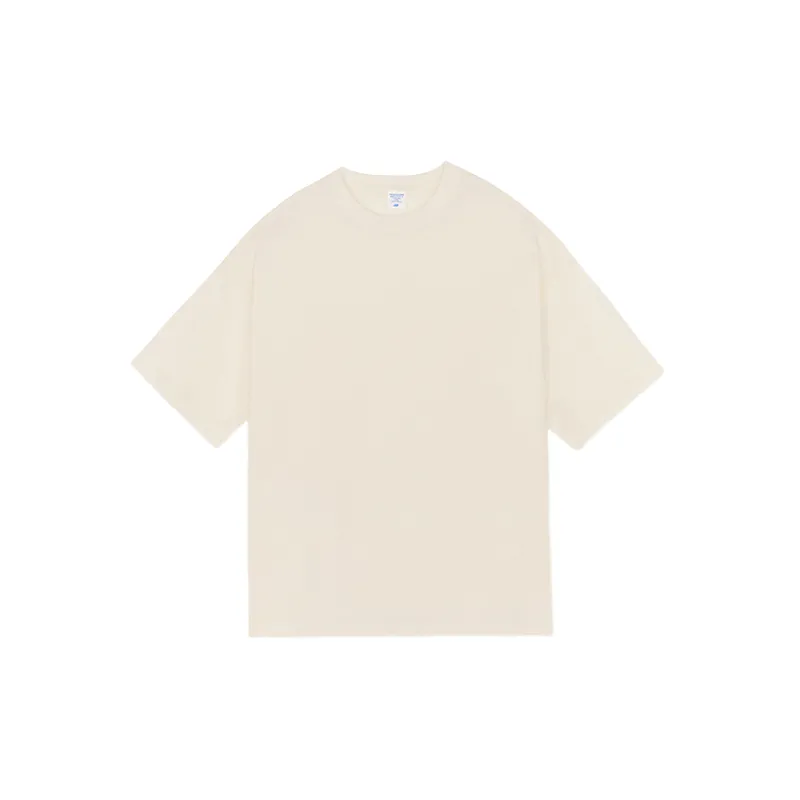 Loose Plain Combed Cotton T Shirt Unisex-4