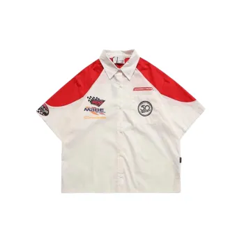 Trendy Hip Hop Racing Polo Shirt