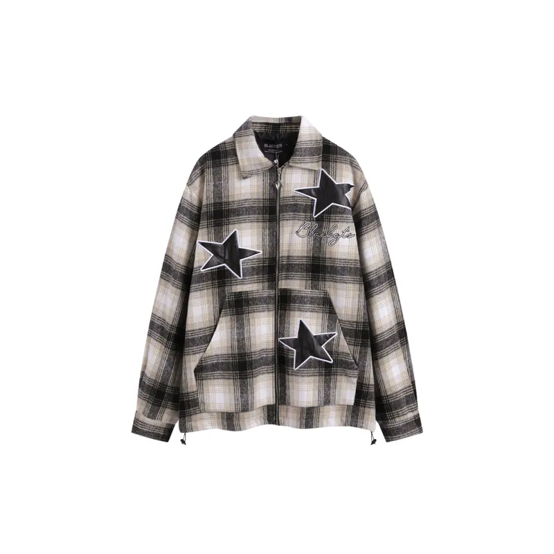 Star Plaid Jacket-0