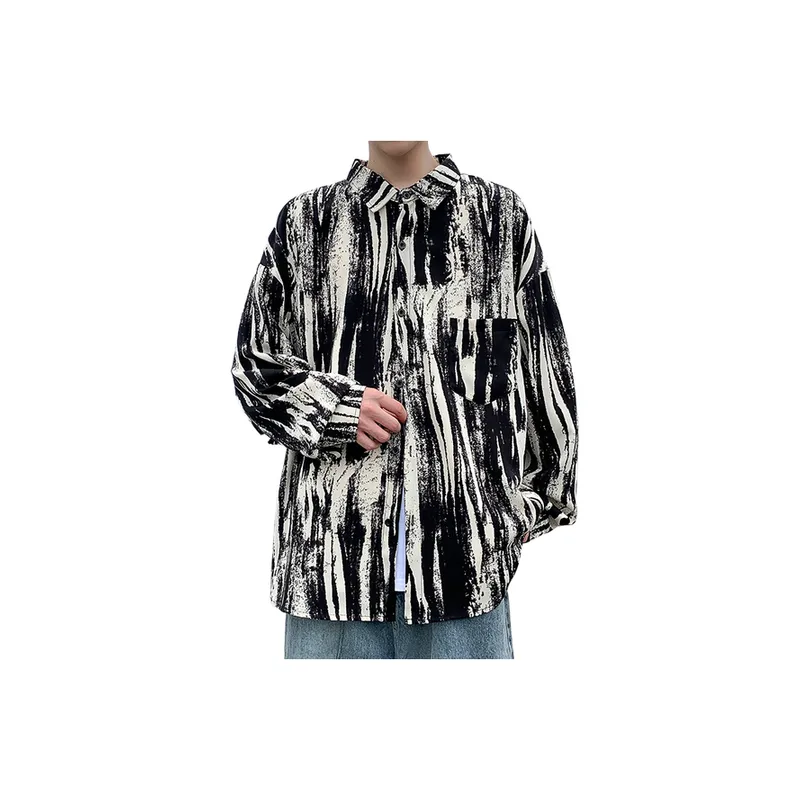 Large Size Shirt   Retro Casual Jacket-1