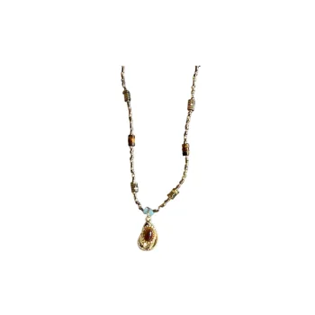 Retro Geometric Necklace Women