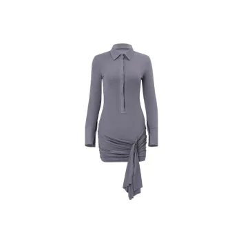 Sexy Polo Collar Skirt Women