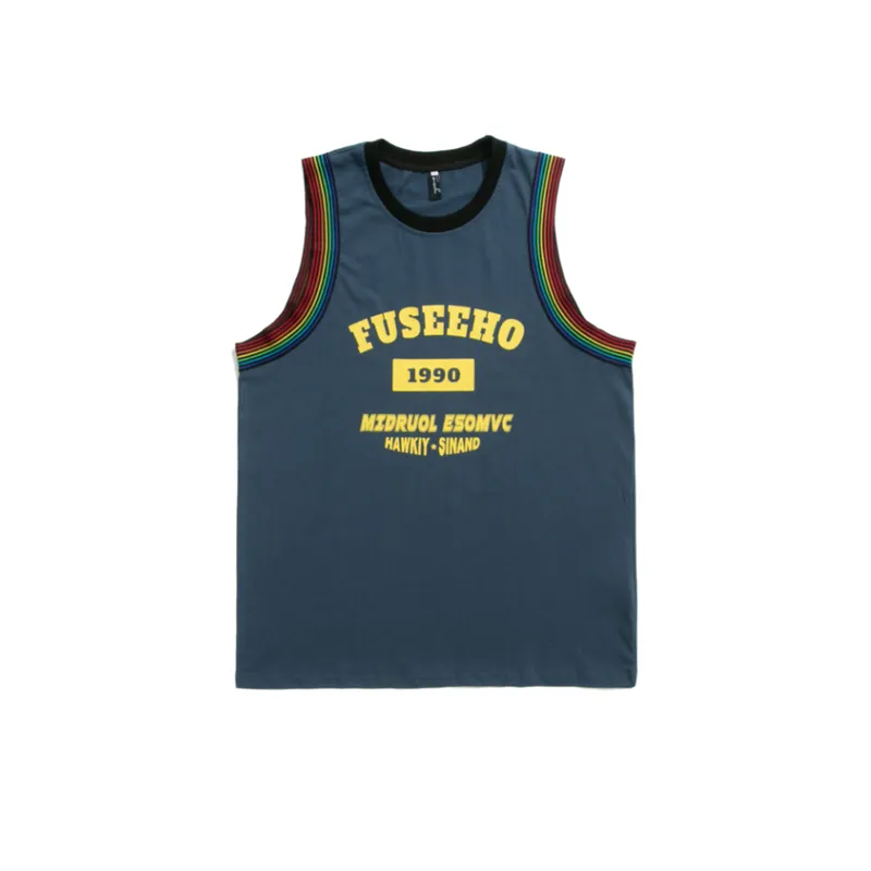Retro Casual Printed Vest T Shirt-4