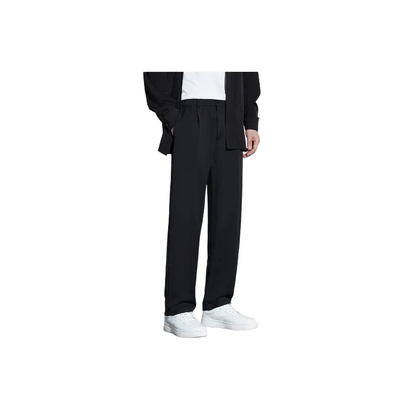Casual Fashionable Polyester Suit Trousers-11