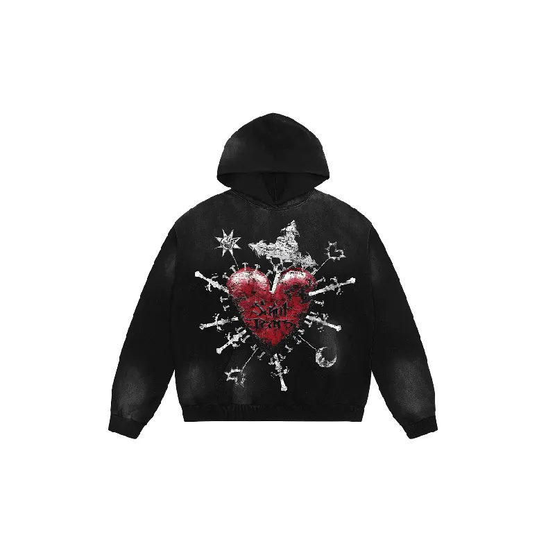 Retro Fashionable Washed Sweatshirt-0