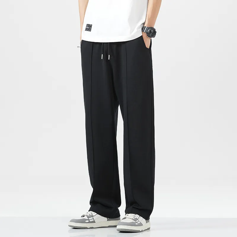 Fashion Loose Cotton Blended Fabric Sports Pants-9