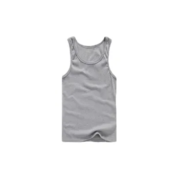 Sporty Loose Stretch Cotton Vest Man