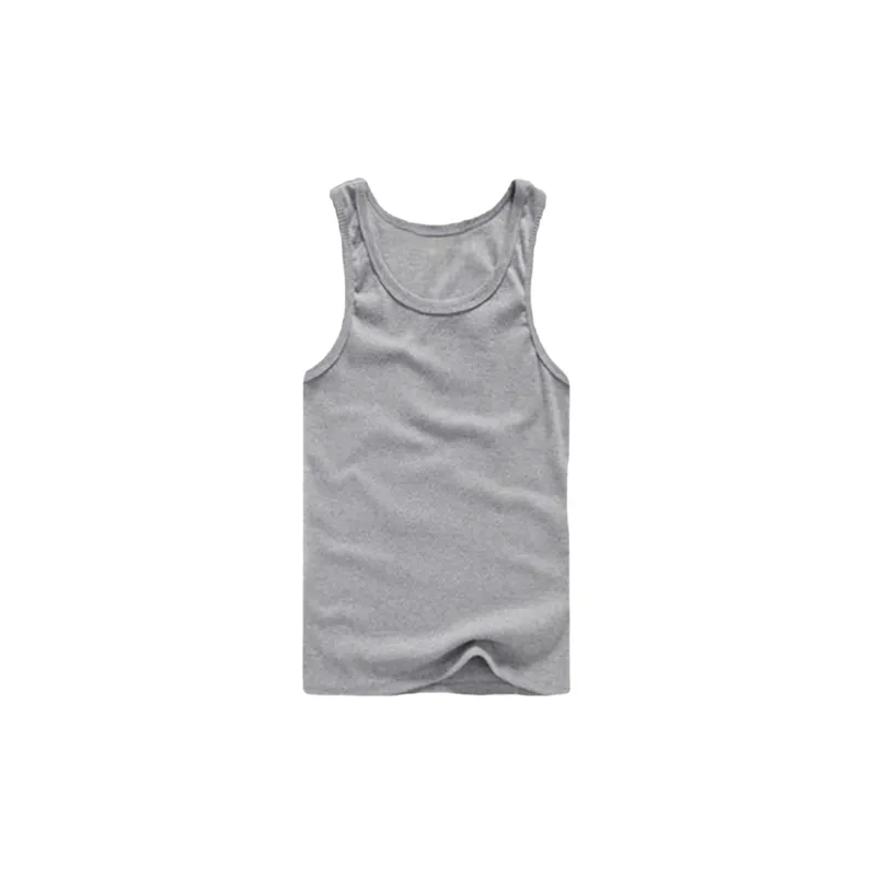 Sporty Loose Stretch Cotton Vest Man-5