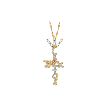 Hip Hop Cactus Jack Zircon Necklace