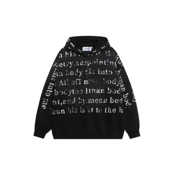 Retro Tie Dye Letter Loose Sweater