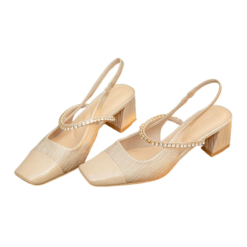 Funky Rhinestone High Heels-5