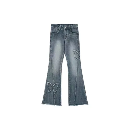 Retro Fashionable Washed Jeans