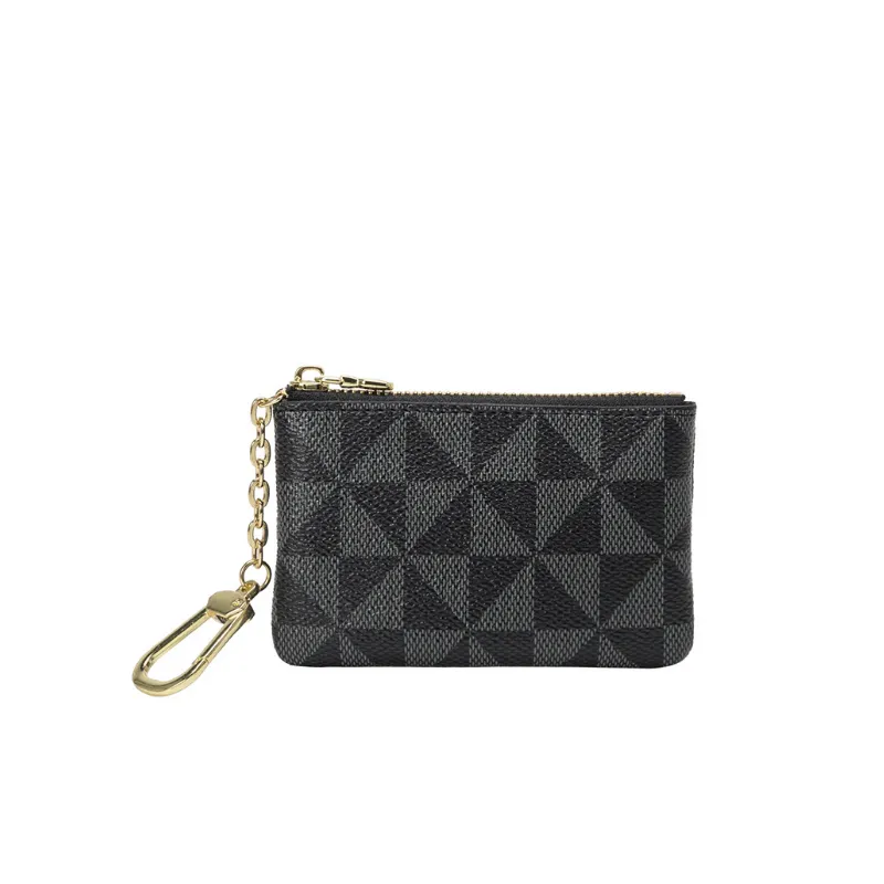 Simple Zipper Print Coin Purse-3