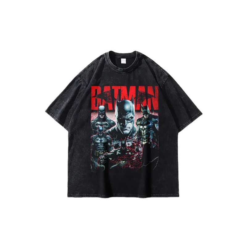 Retro Simple Combed Cotton T Shirt-0
